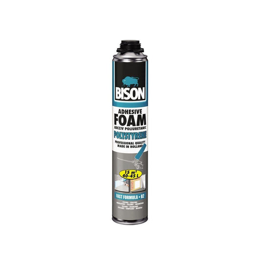 Spumă poliuretanică pentru polistiren BISON, de pistol, 700ml